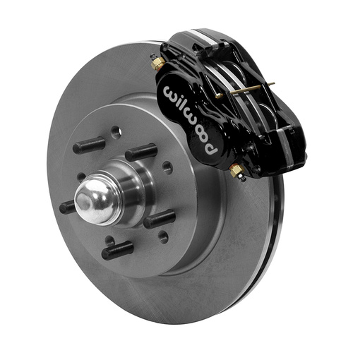 Wilwood Brake Kit, Front, Classic Series Dynalite, Lug, 11.50 Rotor, Plain Face, Black, For Chevrolet, Kit