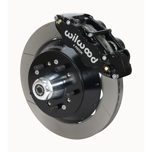 Wilwood Brake Kit, Front, FNSL6R Big Brake (Hub), Radial, 12.88 Rotor, Plain Face, Black, For Ford, Kit