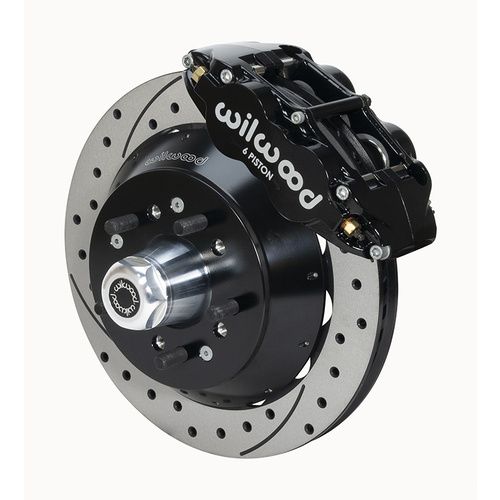 Wilwood Brake Kit, Front, FNSL6R Big Brake (Hub), Radial, 12.88 Rotor, SRP, Black, For Ford, Kit