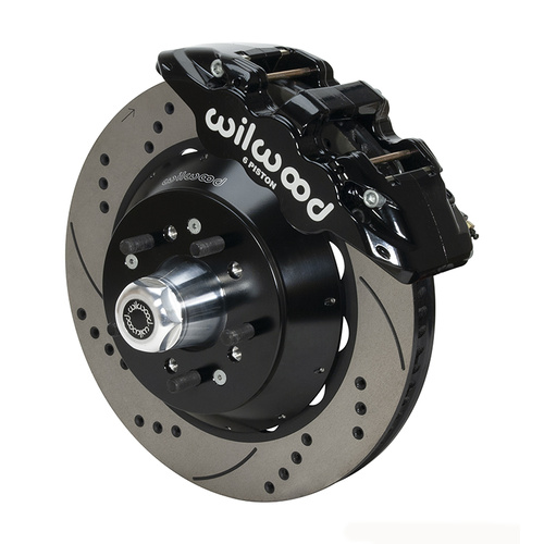 Wilwood Brake Kit, Front, AERO6 Big Brake, Radial, 14.00 Rotor, SRP, Black, For Ford, Kit