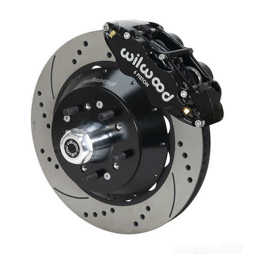 Wilwood Brake Kit, Front, FNSL6R Big Brake (Hub), Radial, 14.00 Rotor, SRP, Black, For Ford, Kit