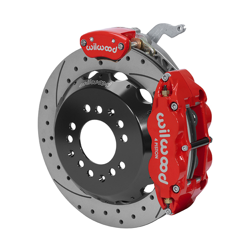 Wilwood Brake Kit, Rear, FNSL4R-MC4 Big Brake Parking, Radial, 12.88 Rotor, SRP, Red, OEM, Kit