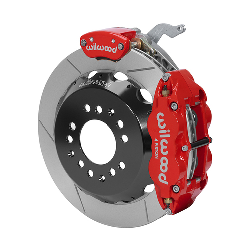 Wilwood Brake Kit, Rear, FNSL4R-MC4 Big Brake Parking, Radial, 12.88 Rotor, Plain Face, Red, OEM, Kit