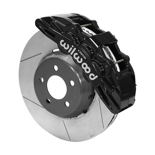 Wilwood Brake Kit, Front, Sx6R Big Brake Dynamic, Radial, 14.00 Rotor, Plain Face, Black, For Ford, w/Lines, Kit