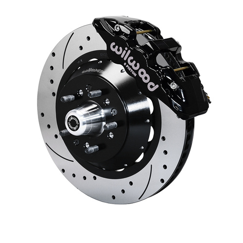 Wilwood Brake Kit, Front, AERO6 Big Brake, Radial, 15.00 Rotor, SRP, Black, Art Morrison, Roadster, Kit