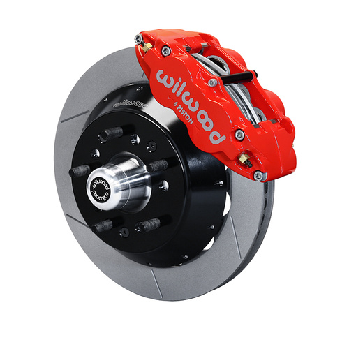 Wilwood Brake Kit, Front, FNSL6R Big Brake (5x5 Hub), Radial, 13.00 Rotor, Plain Face, Red, Art Morrison, Roadster, Kit