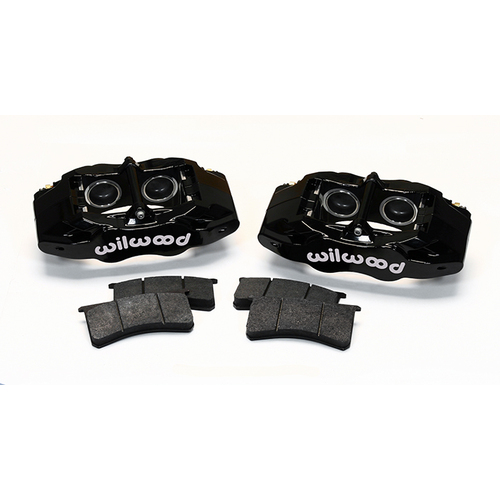 Wilwood Brake Kit, Front, SLC56 Replacement Caliper Kit, Lug, Rotor, Plain Face, Black, Kit