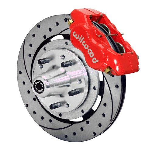 Wilwood Brake Kit, Front, FDLI Big Brake (Hub), Lug, 12.19 Rotor, SRP, Red, For Chrysler, For Dodge, For Plymouth, Kit