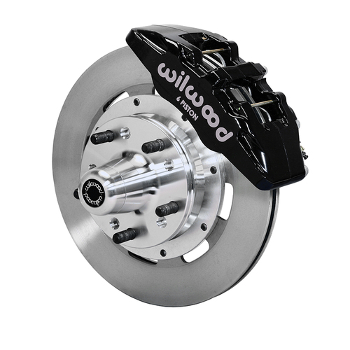 Wilwood Brake Kit, Front, DP6 Big Brake (Hub), Lug, 12.19 Rotor, Plain Face, Black, For Chrysler, For Dodge, For Plymouth, Kit