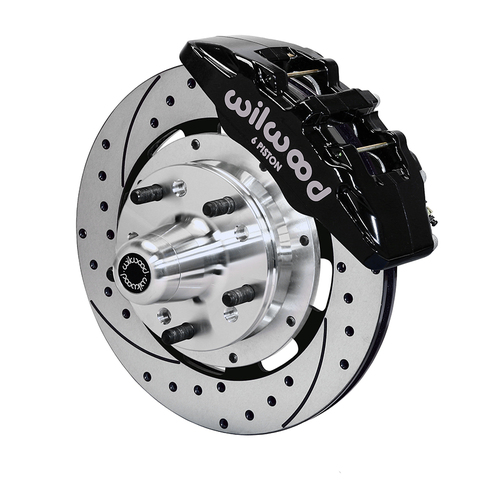 Wilwood Brake Kit, Front, DP6 Big Brake (Hub), Lug, 12.19 Rotor, SRP, Black, For Chrysler, For Dodge, For Plymouth, Kit