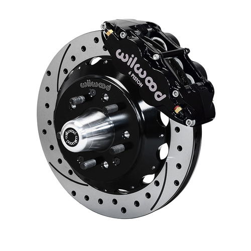 Wilwood Brake Kit, Front, FNSL6R Big Brake (Hub), Radial, 12.88 Rotor, SRP, Black, For Chrysler, For Dodge, For Plymouth, Kit