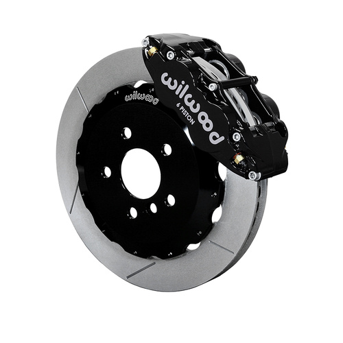 Wilwood Brake Kit, Front, FNSL6R Big Brake (Hat), Radial, 12.88 Rotor, Plain Face, Black, Mini Cooper, w/Lines, Kit