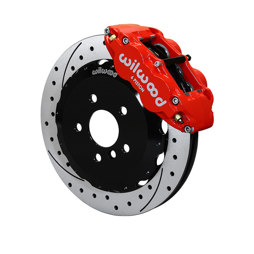 Wilwood Brake Kit, Front, FNSL6R Big Brake (Hat), Radial, 12.88 Rotor, SRP, Red, Mini Cooper, w/Lines, Kit