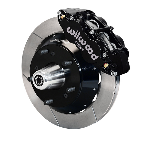Wilwood Brake Kit, Front, FNSL6R Big Brake (Hub), Radial, 12.88 Rotor, Plain Face, Black, For Chevrolet, For Pontiac, w/Lines, Kit