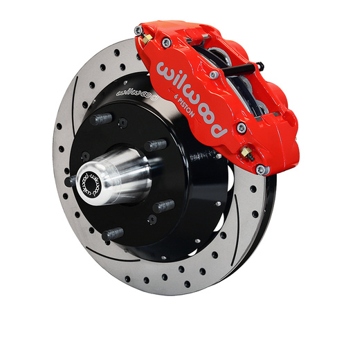 Wilwood Brake Kit, Front, FNSL6R Big Brake (Hub), Radial, 14.00 Rotor, SRP, Red, For Chevrolet, For Pontiac, w/Lines, Kit