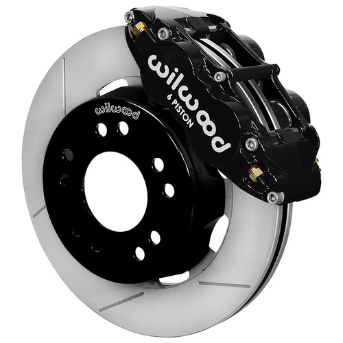 Wilwood Brake Kit, Front, FNSL6R Big Brake (Hat), Radial, 12.19 Rotor, Plain Face, Black, For Chevrolet, For GMC, Kit