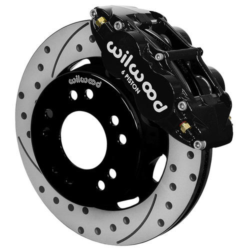 Wilwood Brake Kit, Front, FNSL6R Big Brake (Hat), Radial, 12.19 Rotor, SRP, Black, For Chevrolet, For GMC, Kit
