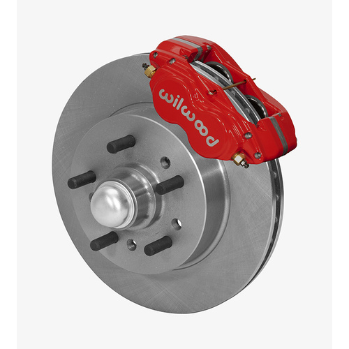 Wilwood Brake Kit, Front, Classic Series Dynalite, Lug, 11.50 Rotor, Plain Face, Red, For Chevrolet, CPP, Kit