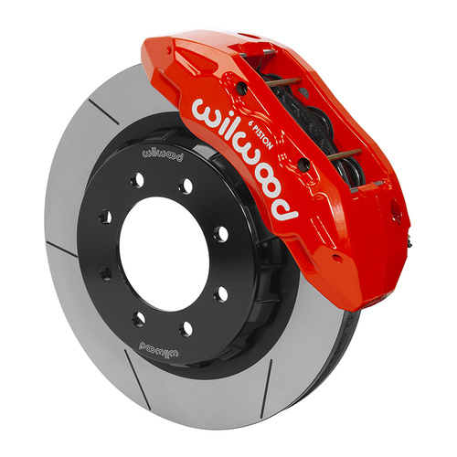 Wilwood Brake Kit, Front, Tx6R Big Brake Truck, Radial, 16.00 Rotor, Plain Face, Red, Ram, w/Lines, Kit