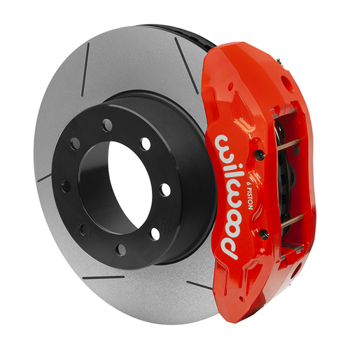 Wilwood Brake Kit, Rear, Tx6R Big Brake Truck, Radial, 16.00 Rotor, Plain Face, Red, OEM, w/Lines, Kit