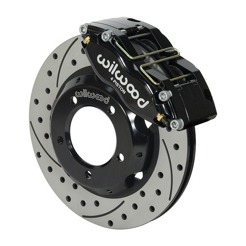 Wilwood Brake Kit, Front, NDPR-DS Big Brake (Hat), Radial, 11.00 Rotor, SRP, Black, For Jaguar, w/Lines, Kit