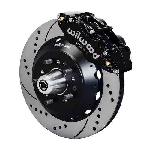 Wilwood Brake Kit, Front, FNSL6R-DS Big Brake (Hub), Radial, 14.00 Rotor, SRP, Black, For Ford, For Mercury, Kit