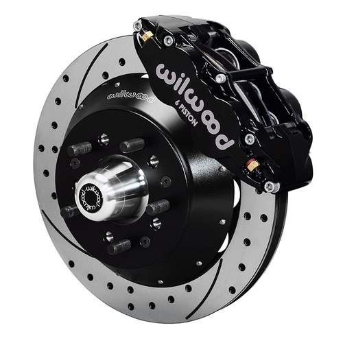 Wilwood Brake Kit, Front, FNSL6R-DS Big Brake (Hub), Radial, 14.00 Rotor, SRP, Black, Art Morrison, Roadster, Kit