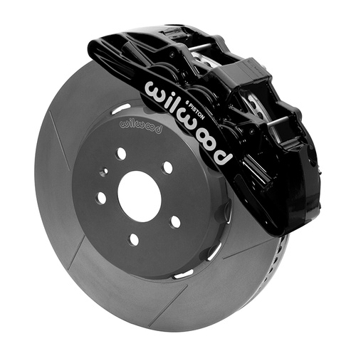 Wilwood Brake Kit, Front, Sx6R Big Brake Dynamic, Radial, 15.00 Rotor, Plain Face, Black, For Chevrolet, w/Lines, Kit