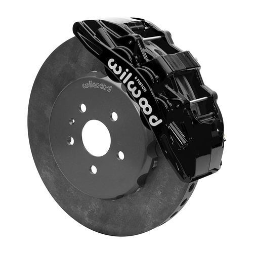 Wilwood Brake Kit, Front, SX6R WCCB Carbon-Ceramic Big Brake, Radial, 15.00 Rotor, Plain Face, Black, Kit