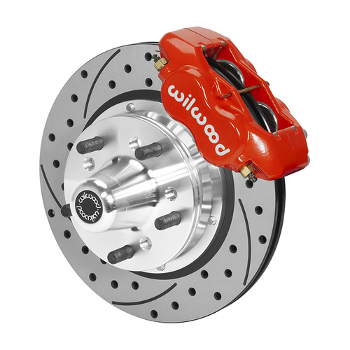 Wilwood Brake Kit, Front, FDLI Pro Series, Lug, 11.00 Rotor, SRP, Red, For Dodge, For Plymouth, Kit
