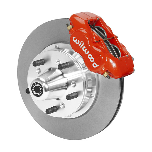 Wilwood Brake Kit, Front, FDLI Pro Series, Lug, 11.00 Rotor, Plain Face, Red, For Dodge, For Plymouth, Kit