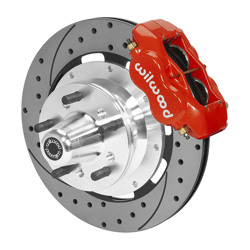 Wilwood Brake Kit, Front, FDLI Big Brake (Hub), Lug, 12.19 Rotor, SRP, Red, For Dodge, For Plymouth, Kit