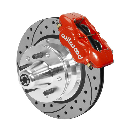 Wilwood Brake Kit, Front, FDLI Pro Series, Lug, 11.00 Rotor, SRP, Red, For Chrysler, For Dodge, For Plymouth, Kit