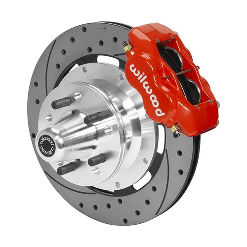 Wilwood Brake Kit, Front, FDLI Big Brake (Hub), Lug, 12.19 Rotor, SRP, Red, For Chrysler, For Dodge, For Plymouth, Kit