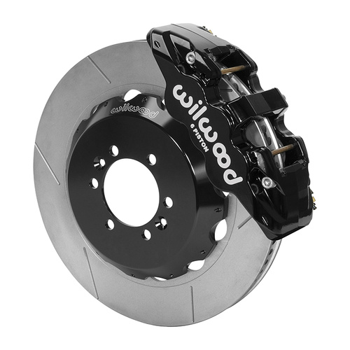 Wilwood Brake Kit, Front, AERO6 Big Brake, Radial, 14.00 Rotor, Plain Face, Black, Superformance, Kit