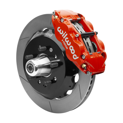 Wilwood Brake Kit, Front, FNSL6R Big Brake (Hub), Radial, 12.88 Rotor, Plain Face, Red, For Chevrolet, CPP, Kit