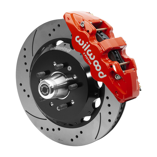 Wilwood Brake Kit, Front, AERO6 Big Brake, Radial, 14.00 Rotor, SRP, Red, For Chevrolet, CPP, Kit