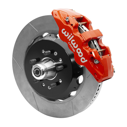 Wilwood Brake Kit, Front, AERO6 Big Brake, Radial, 14.00 Rotor, Plain Face, Red, For Chevrolet, CPP, Kit