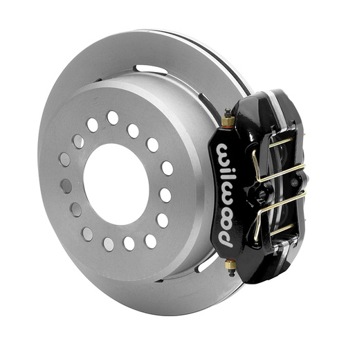 Wilwood Brake Kit, Rear, FDPLP-DS Parking, Lug, 11.00 Rotor, Plain Face, Black, Big For Ford New Style, Kit