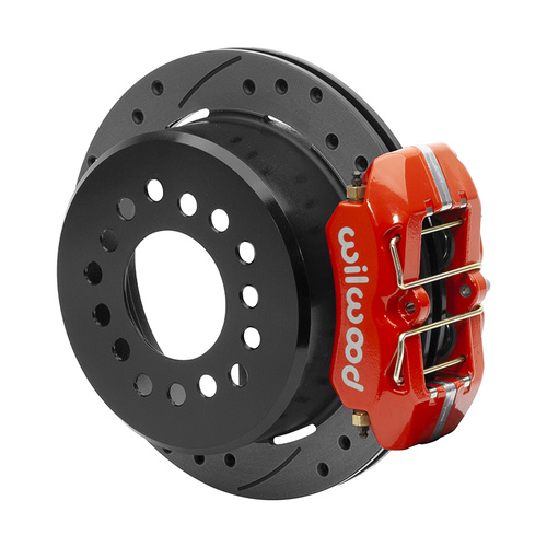 Wilwood Brake Kit, Rear, FDPLP-DS Parking, Lug, 11.00 Rotor, SRP, Red, Small For Ford, Kit