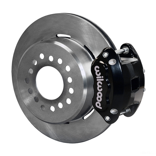 Wilwood Brake Kit, Rear, D154 Parking, Floating, 12.19 Rotor, Plain Face, Black, 12 Bolt, Kit