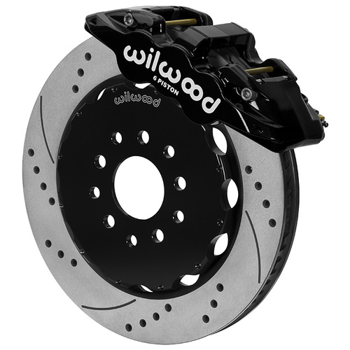 Wilwood Brake Kit, Front, AERO6 Big Brake, Radial, 14.00 Rotor, SRP, Black, Art Morrison, For Cadillac, For Chevrolet, Detroit, Kit