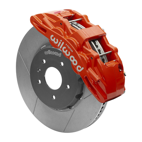 Wilwood KIT,FRONT,C7 CORVETTE,2014-UP,SX6R,LUG DRIVE,14.00 ROTOR,RED,W/LINES