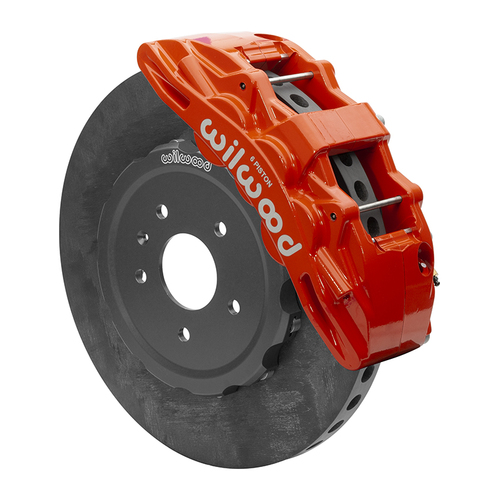 Wilwood KIT,FRONT,C7 CORVETTE,2014-UP,SX6R,CSiC 15.00 ROTOR,RED,W/LINES