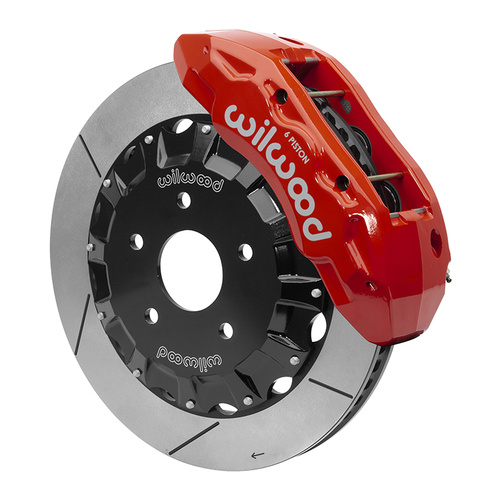 Wilwood Brake Kit, Front, Tx6R Big Brake Truck, Radial, 16.00 Rotor, Plain Face, Red, Ram, w/Lines, Kit