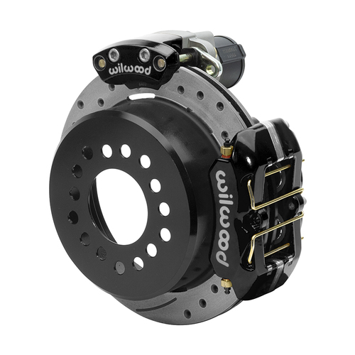 Wilwood Brake Kit, Rear, FDLP Electronic Parking, Lug, 11.00 Rotor, SRP, Black, Big For Ford New Style, Kit