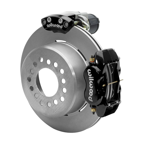 Wilwood Brake Kit, Rear, FDLI Electronic Parking, Lug, 12.19 Rotor, Plain Face, Black, Big For Ford New Style, Kit