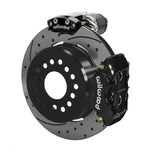 Wilwood Brake Kit, Rear, FDLI Electronic Parking, Lug, 12.19 Rotor, SRP, Black, Big For Ford New Style, Kit