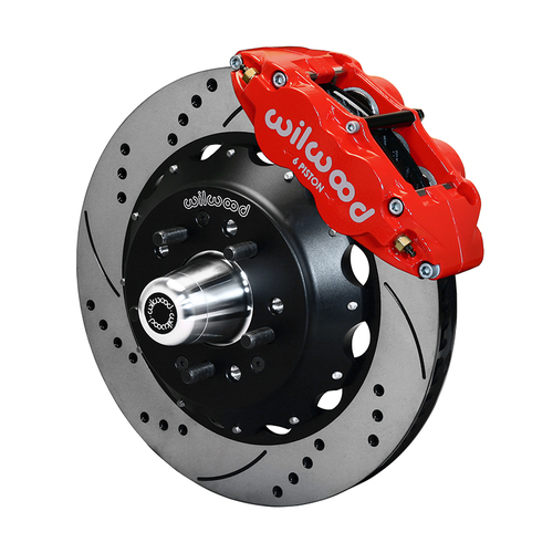 Wilwood KIT,FRONT,FNSL6R,AFX PRO SPINDLE,14.00 ROTOR,SRP,RED