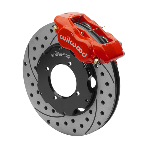 Wilwood KIT,FRONT,FDLI,69-76,TRIUMPH TR6,11.00 ROTOR,SRP,RED,W/LINES